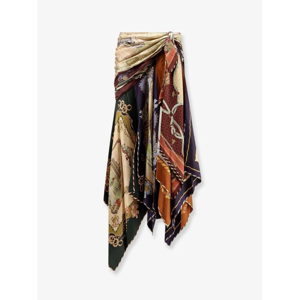 Zimmermann Women Valiant Draped Scarf Silk  Long Skirt